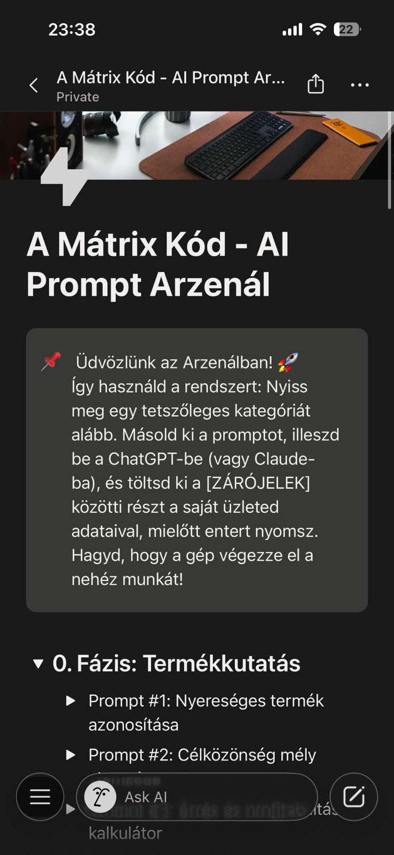 A Mátrix Kód termékkép